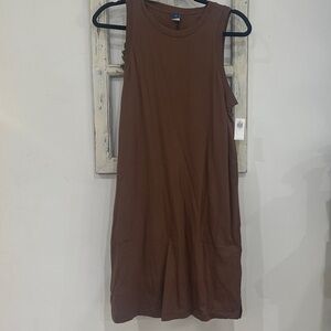 Old Navy Chocolate Brown Sleeveless Dress